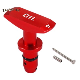 สีแดง 1999-2011 Billet Oil Dipstick Handle สำหรับน้ำมันคาลิปเปอร์ฟอร์ด Mustang Dodge Jeep GT V8 GT500