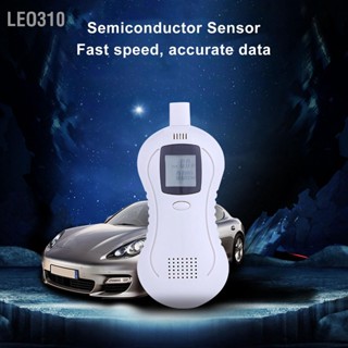 Leo310 เครื่องทดสอบลมหายใจแบบพกพา LCD จอแสดงผลดิจิตอล Air Blowing Drunk Alarm Detector Semiconductor Sensor