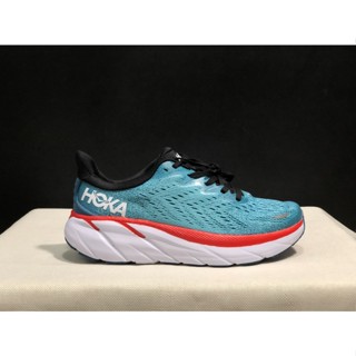 ใหม่ ขายดี รองเท้าผ้าใบ HOKa ONE ONE Clifton 8 ดูดซับแรงกระแทก สีฟ้า 2022