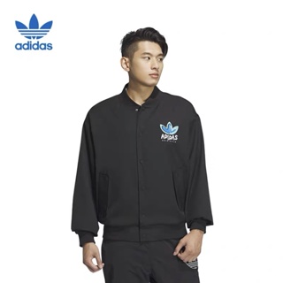 [พร้อมส่ง] Adidas ของแท้ 100% เสื้อแจ็กเก็ตลําลอง ปักลาย สําหรับผู้ชาย และผู้หญิง