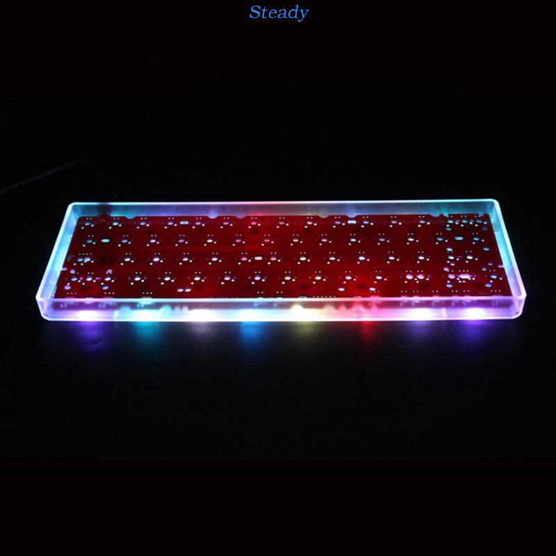 Steady GH60 คีย์บอร์ดพลาสติก 60% ทนทาน สําหรับเคส DIY