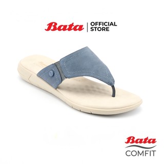 Bata บาจา Comfit รองเท้าลำลอง รองเท้าแตะ รองเท้าแบบคีบโป้ง(หนีบ) รองเท้าส้นแบน สำหรับผู้หญิง รุ่น ELSIE  สีน้ำเงิน 6719931