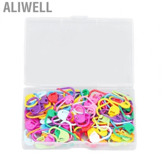 Aliwell Crochet Markers 100 Pcs PlasticMaterial Box Packaging Stitch Markers