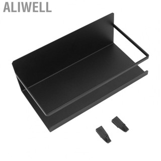 Aliwell Shelf Single Layer Black Matte Finish Stylish Simple Space Savines