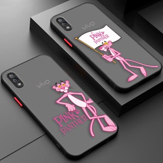 เคสโทรศัพท์มือถือ ผิวด้าน ลายธง Pink Panther น่ารัก สําหรับ VIVO Y93 Y95 Y91 C I Y85 A Y77 E Y76 S Y75 Y73S Y70 S Y67 Y53 S Y52S Y51 Y50T Y35 Y33S Y20 Y19 Y17 Y16 Y15S V5 S Lite 5G