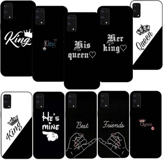 เคสโทรศัพท์มือถือซิลิโคน TPU แบบนิ่ม ลาย AM37 Couple King Queen สําหรับ Realme 11 Pro 11 Pro+ Narzo N53 C33 2023