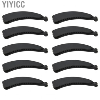 Yiyicc Banana Hair   10PCS Flexible Ponytail Holder Casual Sweet Slip Resistant Black ABS  for Hair Accessories for Curly Hair