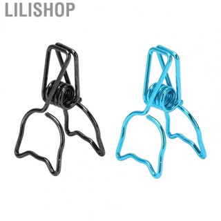 Lilishop 100Pcs  Binder Clamps Strong Clamping Metal Hollow Binder Clips For School