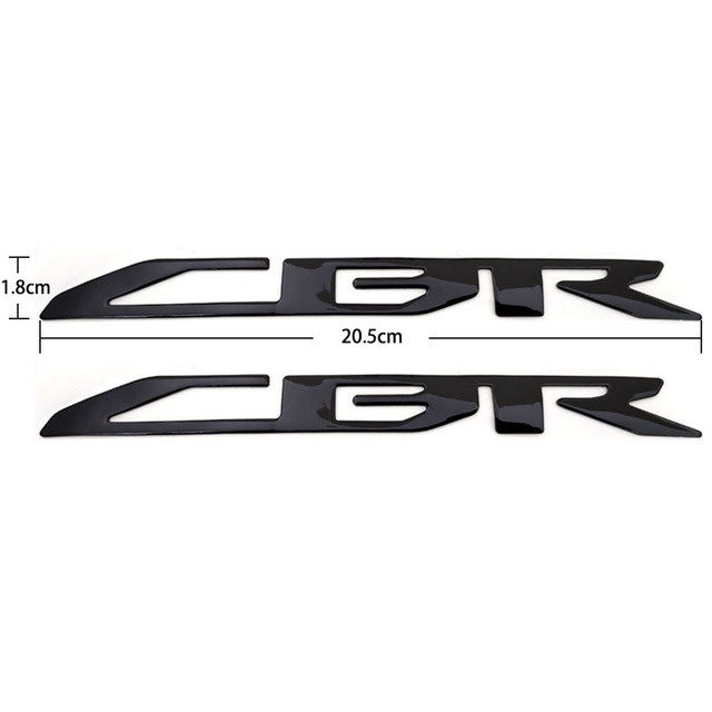 2Pcs 3D สติ๊กเกอร์ติดรถมอเตอร์ไซค์ สติกเกอร์ติดรถ CBR โลโก้ For Honda CBR 650R CBR500R cbr650f สติกเกอร์ สติกเกอร์ติดรถมอเตอร์ไซค์