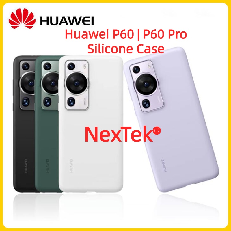 แท้100% Huawei P60 P60 Pro Silicone Case Huawei P60 P60 Pro ซิลิโคน เคส ฝาครอบป้องกันไฟเบอร์ทนใหม่สํ