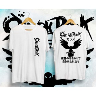 NEW FASHION cb karasu one ok rock crow style เสื้อยืดลําลองสําหรับผู้ชายผ้าฝ้าย 100% ขนาดพลัสเหมาะกับการเล่นกีฬา