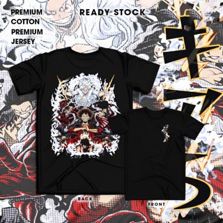 เสื้อยืด พิมพ์ลายอนิเมะ One Piece Baju Luffy Gear 5 Evolution สําหรับผู้ชาย และผู้หญิง