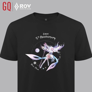 HOT QG x ROV เสื้อยืดลิมิเต็ดอีดิชั่น ลาย Diao Chan WaVe Diamond เสื้อยืดคอกลม