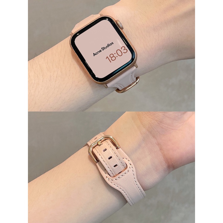 สายนาฬิกาข้อมือหนัง แบบบาง สําหรับ Huami Amazfit Active GTS 4 4mini 3 2 2e 2Mini Amazfit Bip 3 3Pro U Pro S Lite Smart Watch