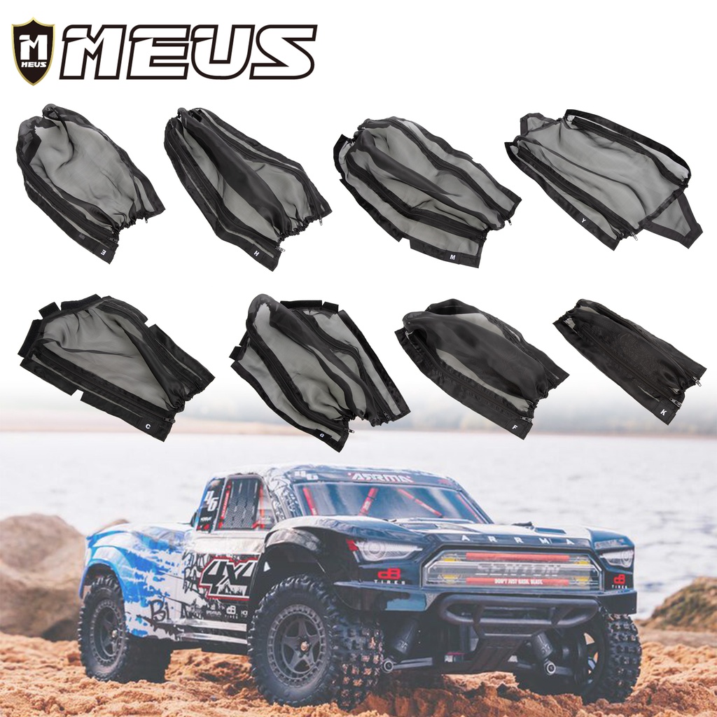 MEUS แชสซี Dirt Dust Cover กันน้ําสําหรับ ARRMA SENTON KRATON MOJAVE GRANITE 1/10 1/8 1/5 RC รถบรรทุกมอนสเตอร์ Desert รถบรรทุก