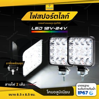 ไฟสปอร์ตไลท์ LED 12V 24V (3.3 นิ้ว) ไฟหน้ารถ ไฟออฟโรด ไฟท้าย รถบรรทุก รถยนต์(MiniS)