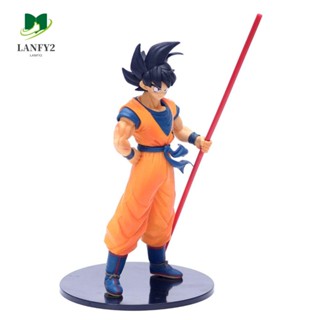 ALANFY โมเดลตุ๊กตาฟิกเกอร์ Dragonball Son Goku ผมสีดํา 22 ซม.