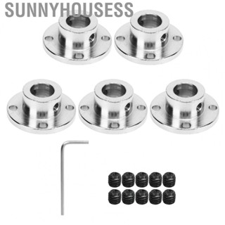 Sunnyhousess Flange Guide Shaft Coupler  10mm Inner Diameter 5 Pcs Strong Shaft Axis Fittings Insulated  for Hardware