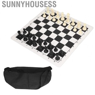 Sunnyhousess Chess Set  Chess Piece Set Antiscratch with Storage Bag for Family