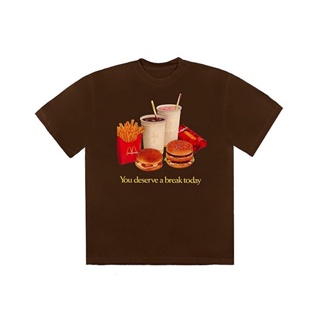 พร้อมส่ง เสื้อยืดแขนสั้น พิมพ์ลาย Travis Scott x McDonalds Joint French Fries สําหรับผู้ชาย และผู้หญิง