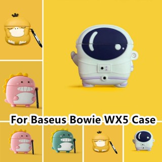 【คุณภาพสูง】เคสหูฟัง แบบนิ่ม ลายการ์ตูนน่ารัก สําหรับ Baseus Bowie WX5 WX5