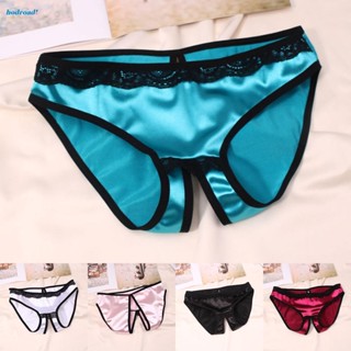 【HODRD】Women Briefs Breathable Crotchless Knickers T-Back Thong Lingerie Low Waist【Fashion】