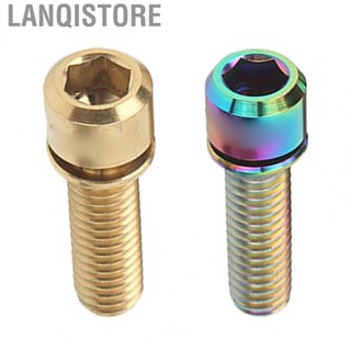 Lanqistore Bike Stem Bolts Screw  Accurate Thread Small Portable Mountain Bike Stem Screws M6 20mm Reliable Durable  for Mountain Bikes