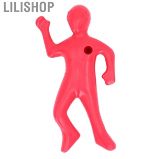 Lilishop Red Human Shape Pen Holder Plastic Funny Pencil Holder Desk Ornaments For