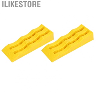 Ilikestore RV Leveling Ramps  Yellow 3 Stage Heavy Duty Molded Plastic Trailer Wheel Chocks  for Car