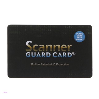 Aoto อุปกรณ์ป้องกันสัญญาณการ์ดเครดิต RFID NFC แบบพกพา สําหรับ Passp