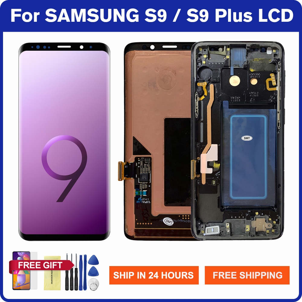 อะไหล่หน้าจอสัมผัส LCD สําหรับ SAMSUNG Galaxy S9 G960 SAMSUNG Galaxy S9 Plus S9Plus G965