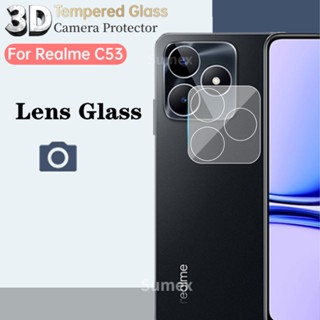 ฟิล์มกระจกนิรภัยกันรอยเลนส์กล้อง แบบบางพิเศษ สําหรับ Realme C53 2023 Realmec53 4G Realmi Real Me C 53 53C 4G HD 3-1 ชิ้น