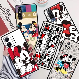 เคสโทรศัพท์ซิลิโคน TPU กันกระแทก ลายมิกกี้เมาส์ มีลายด้านข้าง สําหรับ Vivo Y51 Y33 Y72 Y52 Y75 Y55 Y76 Y76S Y77E Y50 Y30 Y30I Y31S Y54S Y33S Y33T Y51S Y53S 5G