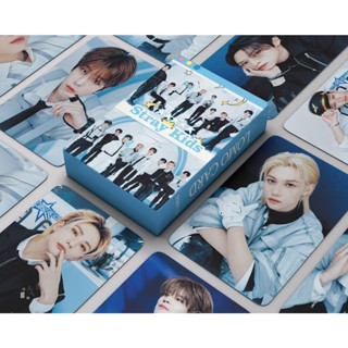 Straykids Album Fan meeting Photocard Stray Kids 5-STAR &amp; THE SOUND &amp; 2023 SEASONS GREETINGS &amp; Home Sweet Home &amp; MAXIDENT &amp; Time Out &amp; CIRCUS ODDINARY Lomo Card Postcard 55 ชิ้น/กล่อง