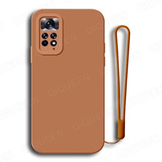 เคสโทรศัพท์มือถือซิลิโคน พร้อมสายคล้อง สําหรับ Xiaomi Redmi Note 12 11 Pro 5G 12S 11S