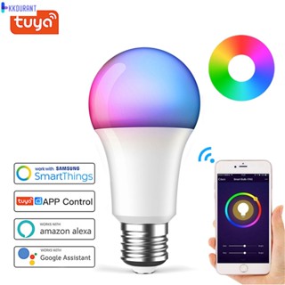 E27 Tuya Wifi Smart Rgbcw Led Light Bulb Voice Control Work With Alexa Google Home KDURANT