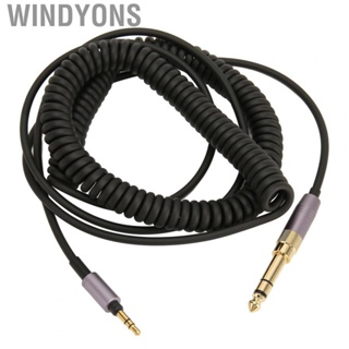 Windyons 3.5mm to 3.5mm  Spring Cable OFC Core 3.5mm  Spring Retractable Cord 16.4ft for Car   PC hot sale