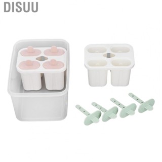 Disuu Ice  Maker Mold Set Reusable DIY Ice  Molds Non Stick Harmless Easy Cleaning with 8 Sticks for Home for Yogurt