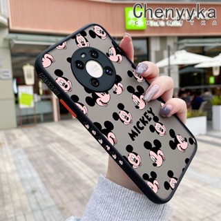 สําหรับ Huawei Mate 40 Pro Mate 40 Pro+ เคส เต็มจอ เมาส์ ฝ้า ใส ขอบสี่เหลี่ยม เคส รูปแบบ ซิลิโคน กันกระแทก ป้องกัน เคสนิ่ม