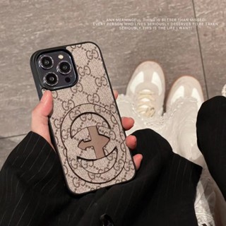 เคสโทรศัพท์มือถือหนัง ลาย Gucci หรูหรา สําหรับ iPhone 14 Pro Max 13 12 Pro Max 11 Pro Max X XS Max XR 14P