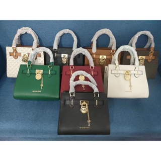 Km Hamilton Series 8-Color Small Lockhead Portable Tote Bag Single Shoulder Bag กระเป๋าสะพายข้าง