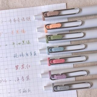 สินค้าใหม่ ชุดปากกาหมึกซึม แบบหนา ขนาดเล็ก 0.5 มม. 7 สี สไตล์ญี่ปุ่น สําหรับนักเรียนชายามบ่าย