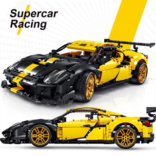 Ferrari 488 GTE AF Corse Block Brick Supercar Racing 42125 บล็อคตัวต่อของเล่นทางเทคนิค สําหรับเด็กผู้ชาย ผู้หญิง 86200