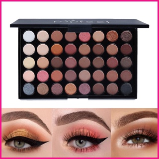 พาเลทอายแชโดว์ 40 สี Earth Color Eye Shadow Smoky Makeup Waterproof Highly Pigmented Make up Eye buraith