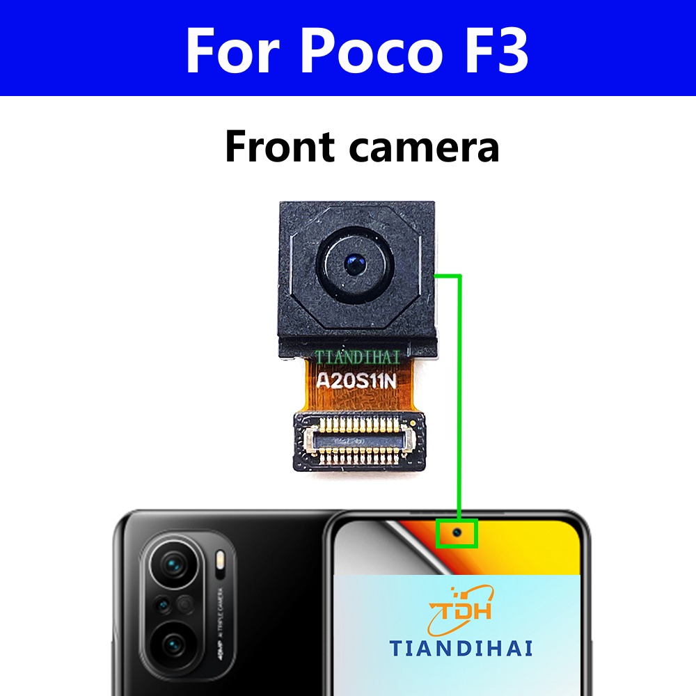 แท้ อะไหล่โมดูลกล้องเซลฟี่ ด้านหน้า ขนาดเล็ก สําหรับ Xiaomi Mi Poco F3 M2012K11AG
