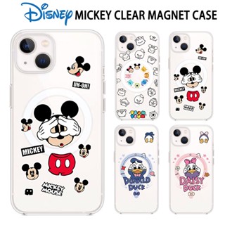 เคสโทรศัพท์มือถือแบบใส กันกระแทก ลายการ์ตูน Disney Mickey Donald Duck Magfit น่ารัก สําหรับ IPhone 14 Pro Max 14 Plus 13 Pro Max 12 Pro Max 11 Pro Max