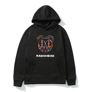 เสื้อกันหนาวแขนยาว มีฮู้ด ลาย Radiohead Amnesiac สไตล์ฮิปฮอป ร็อค วงร็อค ขนาดใหญ่ 4XL แฟชั่นฤดูใบไม้ร่วง และฤดูหนาว สําหรับคู่รัก