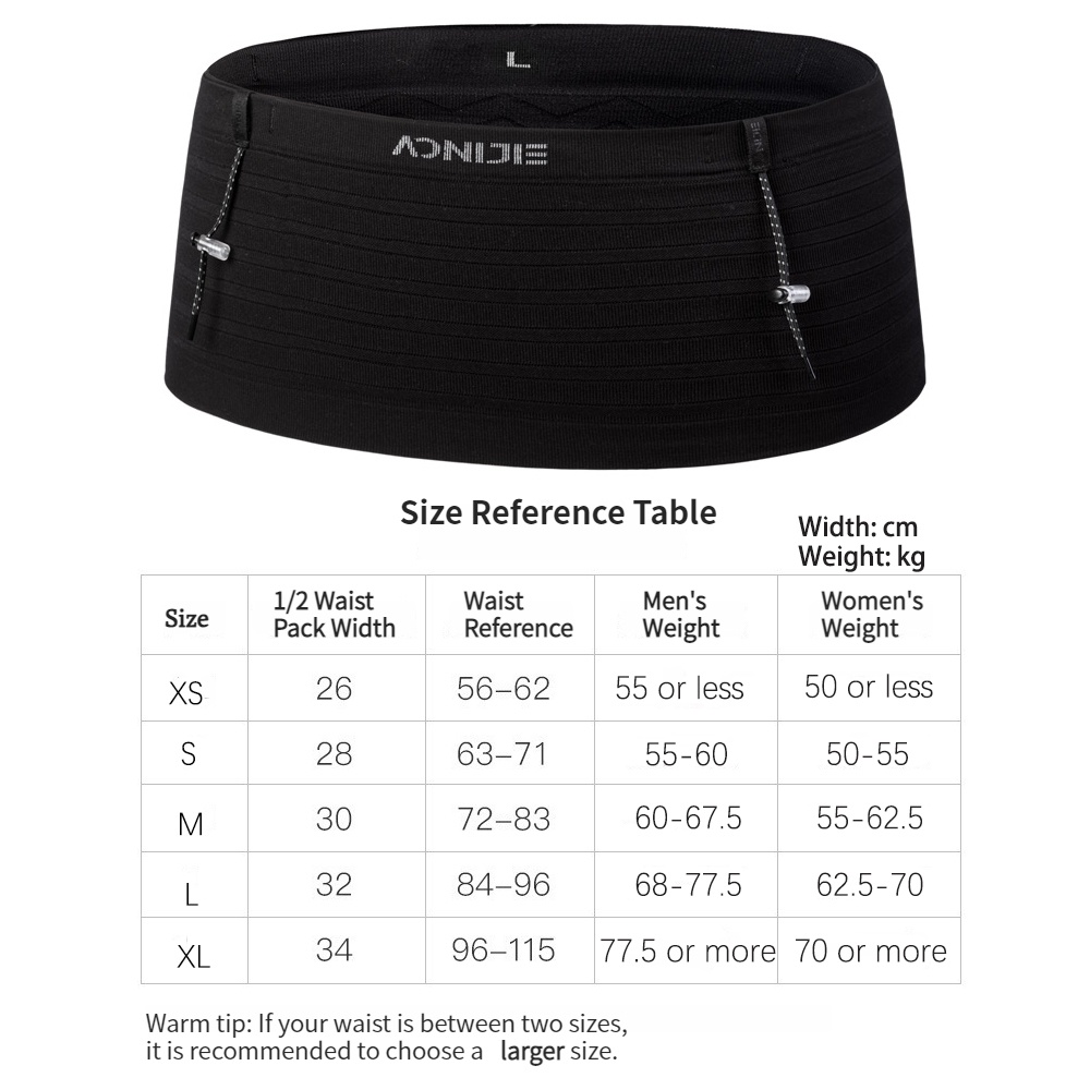 Aonijie W8116 ใหม่ กระเป๋าคาดเอว เหมาะกับการวิ่งจ๊อกกิ้ง เล่นกีฬา ปีนเขา