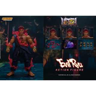 พร้อมส่ง ของแท้ 100% โมเดลตุ๊กตา Storm EVIL RYU Street Fighter 4 1/12 ขยับได้