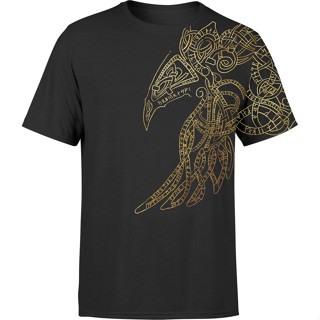 เสื้อยืด พิมพ์ลาย Raven God